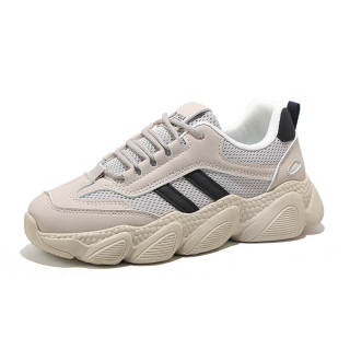 LINYOUJI Cushioning Abrasion Resistant Cushioning, Wear Resistant Low top Chunky Sneakers Women's
