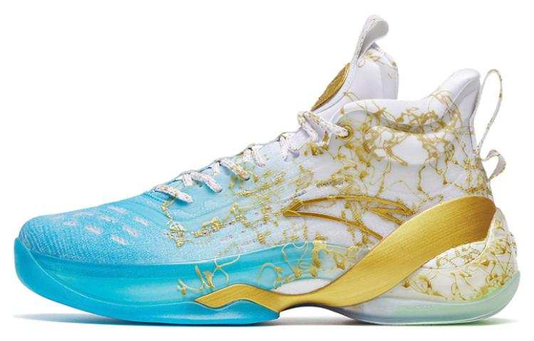 Anta KT7 Pro Gold Ocean Mismatched Cushioning Slip Resistant Abrasion Resistant
