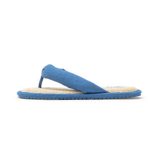 Barphil Slip Resistant Abrasion Resistant Flip Flops Unisex Denim Blue