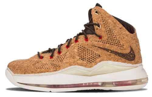 Nike Nike Lebron 10 EXT Cork James Textile, Leather Slip Resistant Lightweight Non slip Lightweight Mid top
