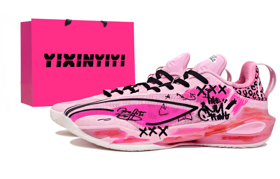 Li-Ning Li Ning Speed 11 Support Rebound Cushioning Support Rebound Cushioning Low top Basketball Shoes Men's Pink Black