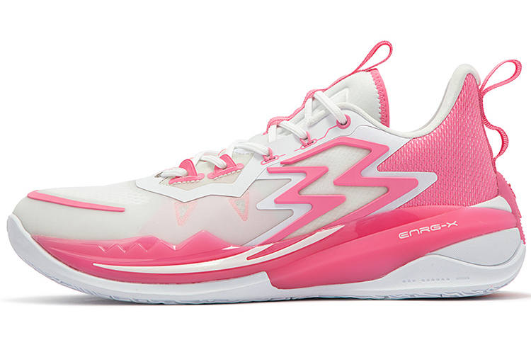 361° Big3 3.0 Abrasion Resistant Cushioning Low top Performance Basketball Shoes Men's White Pink