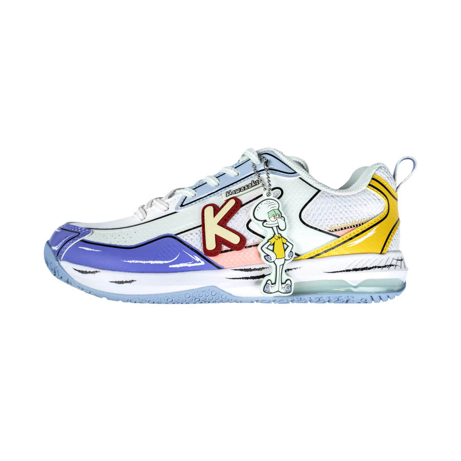 Kawasaki SPONGEBOB SQUAREPANTS x Kawasaki Low top Badminton Shoes Unisex Deep Sea Blue