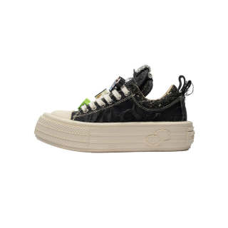 Foreshadow 'Double Uni' Sneaker Platform Low top Skateboard Shoes Women's Black