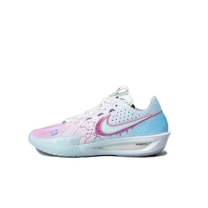 Nike Nike G.T. Cut 3 Pink Wave Chasing Blue Fabric Cushioning Abrasion Resistant Cushioning, Wear Resistant Low top