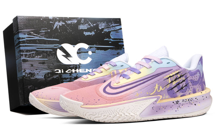 Nike Nike Precision 7 Low top Basketball Shoes Unisex Pink Purple