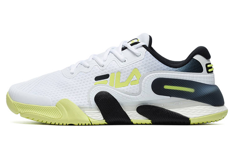 FILA POTENZA Lightweight Low top Tennis Shoes Men's White Black Yellow
