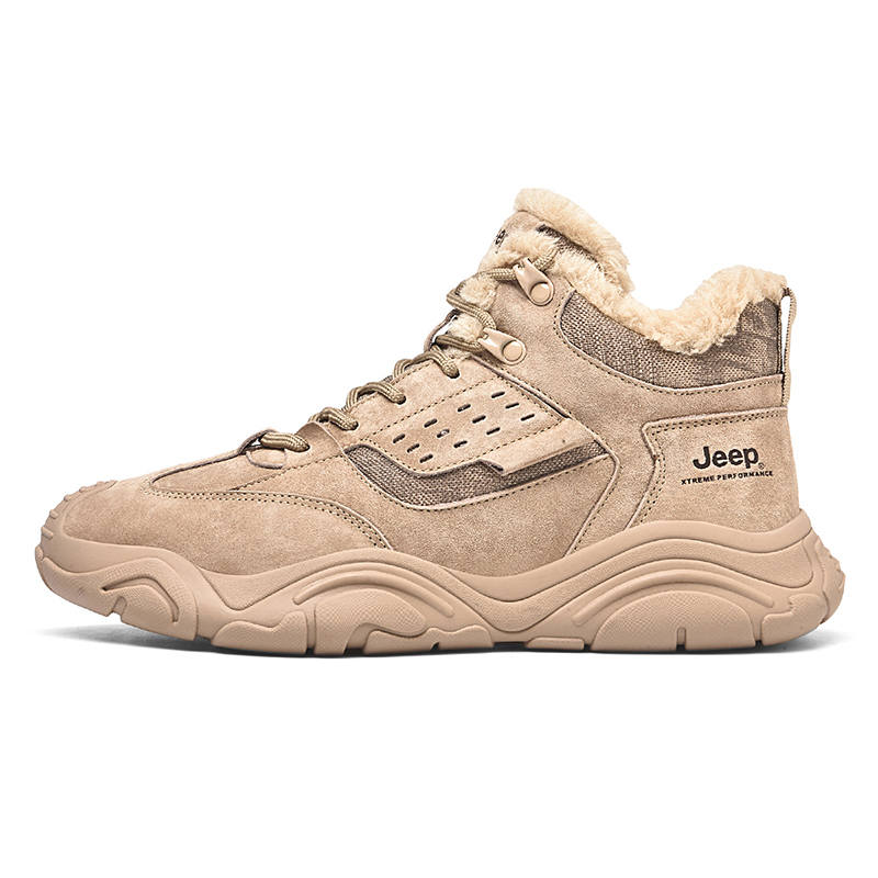 Jeep Slip Resistant Abrasion Resistant Mid top Hiking Shoes Men's Sand