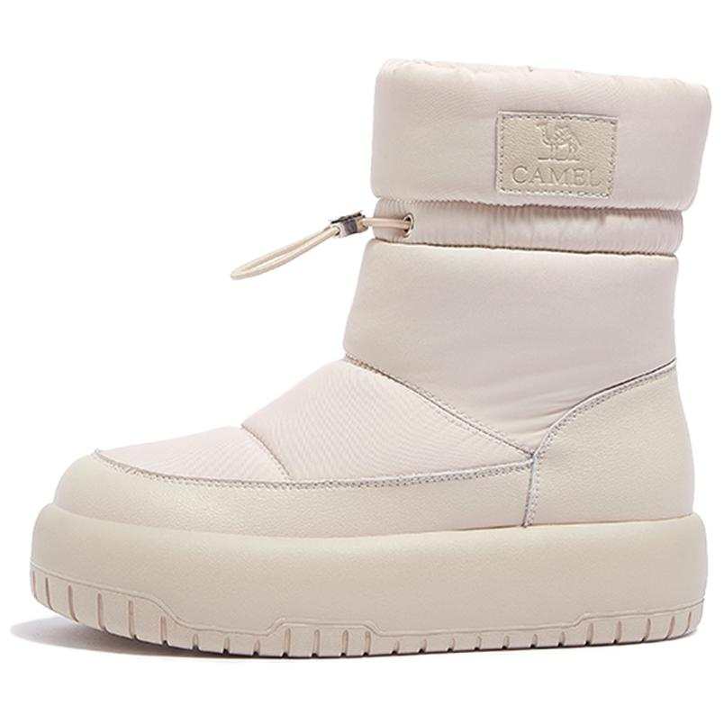 CAMEL CAMEL Cream Puff Snow Boots Women's Beige/Black