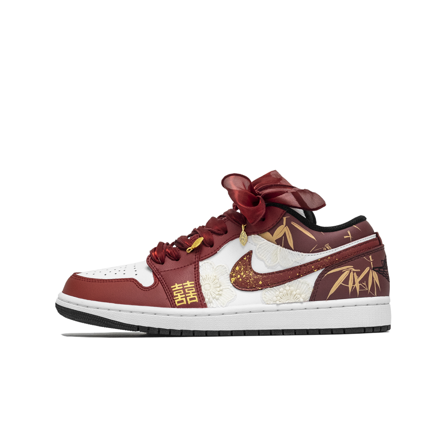 Jordan Jordan Air Jordan 1 Lively Island, Maple Forest Sunset Cushioning Slip Resistant Cushioning Slip Resistant Low top