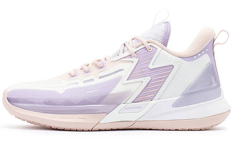 361° Big3 4.0 SWITCH Care Is Priceless Slip Resistant Abrasion Resistant Low top Basketball Shoes Men's White Purple