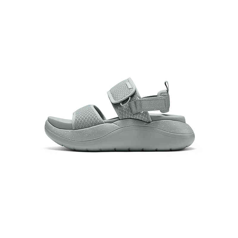 Skechers D'lux Walker Fabric One Strap Sandals Women's Gray