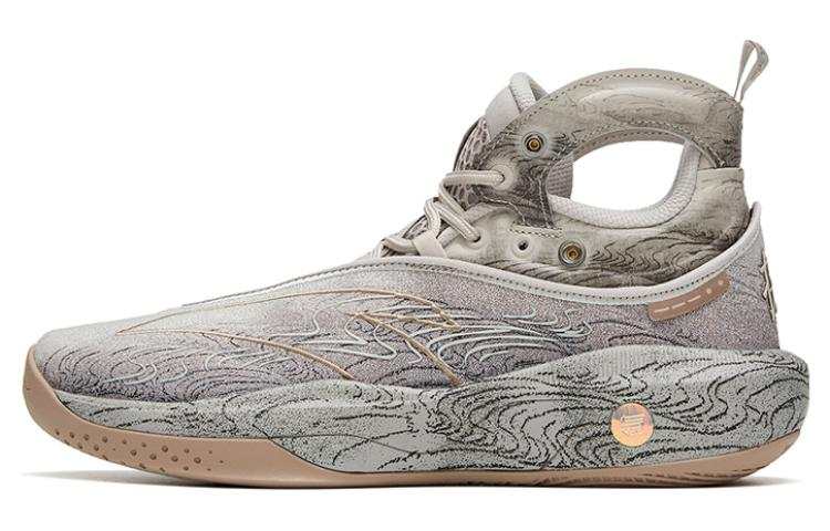 Anta KT8 Twelve Water Scenes Textile, Synthetic Leather Cushioning Slip Resistant Abrasion Resistant High top
