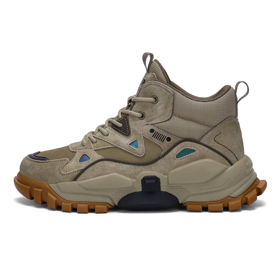 JEEP SPIRIT Cushioning Slip Resistant Abrasion Resistant Height Increasing Thermal Fashion Short Snow Boots Men's