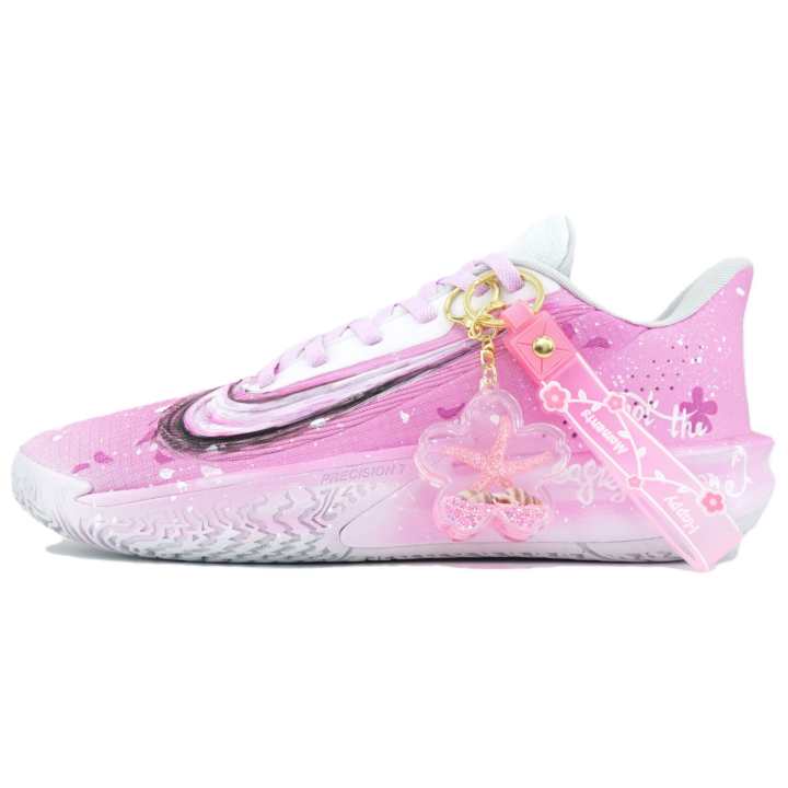 Nike Nike Precision 7 Basketball Shoes Men's Low Top Purple/Pink/White/Black