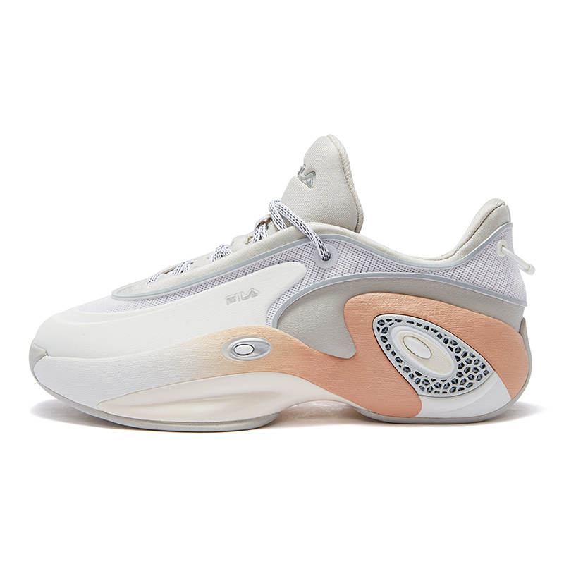 FILA FUSION Abrasion Resistant Abrasion Resistant Low top Vintage Basketball Shoes Women's FILA White