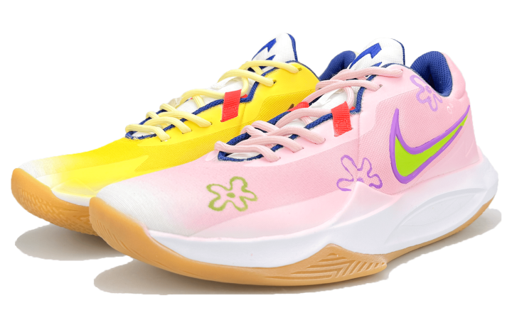 Nike Nike Precision 6 Low top Basketball Shoes Men's Yellow Pink