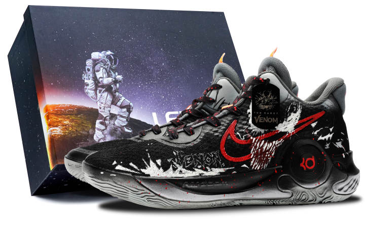 Nike Nike KD Trey 5 IX Abrasion Resistant Mid top Basketball Shoes Unisex Black Red