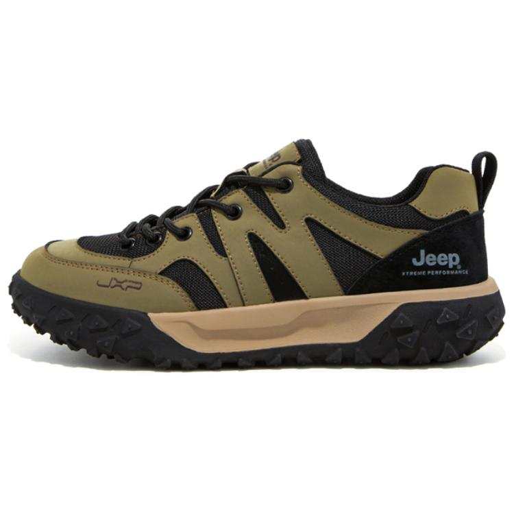 Jeep Moisture wicking Low top Mountaineering Shoes Men's Army Green