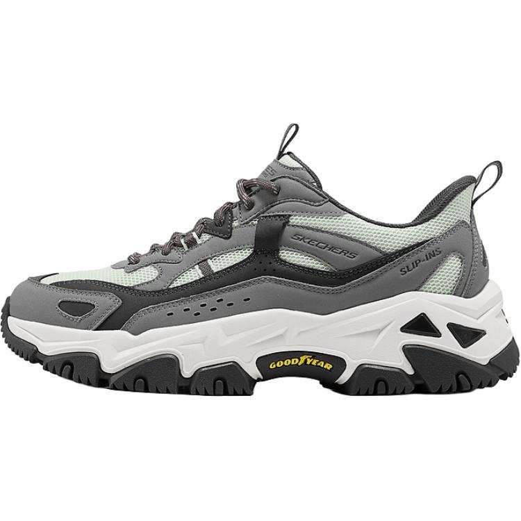Skechers Abrasion Resistant Low top Chunky Sneakers Men's Gray