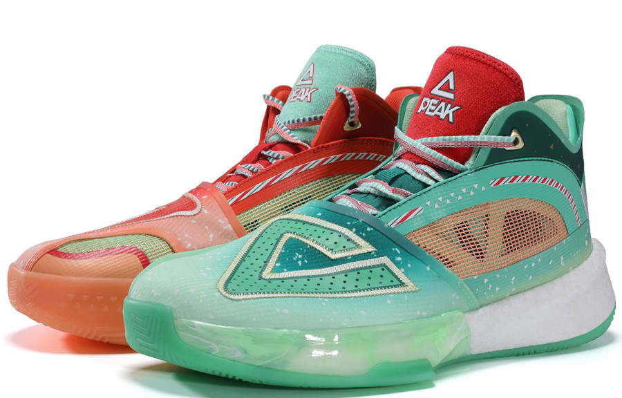 PEAK Surfing The Big Triangle 1.0 Basketball Shoes Men's High Top Mixed Color
