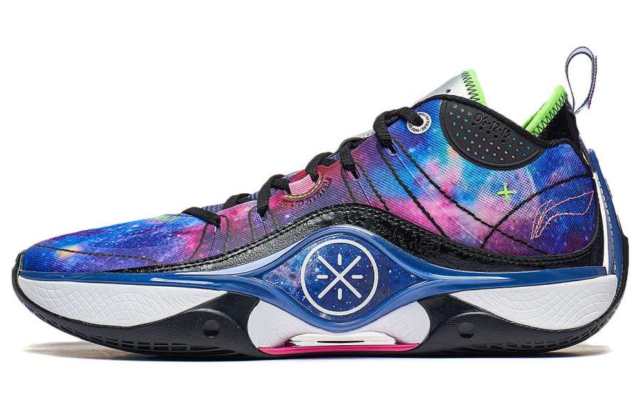 Li-Ning Li Ning Wade Shadow 5 Low top Basketball Shoes Men's Black Purple