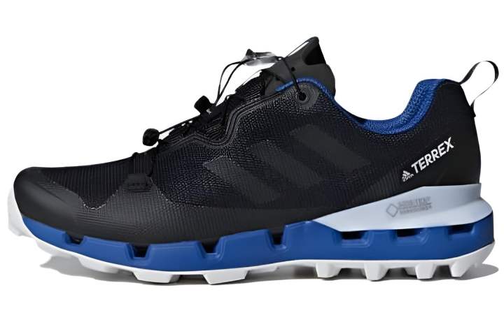 Adidas Adidas Terrex Fast Comfortable Abrasion Resistant Low top Hiking Shoes Men's Black Blue