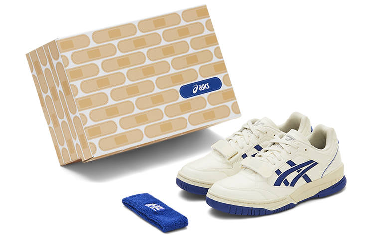 Asics Gel Spotlyte Low V2 Low top Vintage Basketball Shoes Unisex White Blue