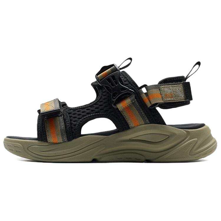 XTEP XTEP Liekong Beach Sandals Men's Black Green