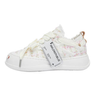 SMILEREPUBLIC Open Ended Smiling Collection PINK WHITE TWEED ' Encounter '