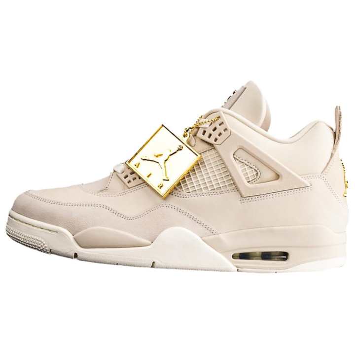 Jordan Jordan Air Jordan 4 Mid top Basketball Shoes Unisex Beige