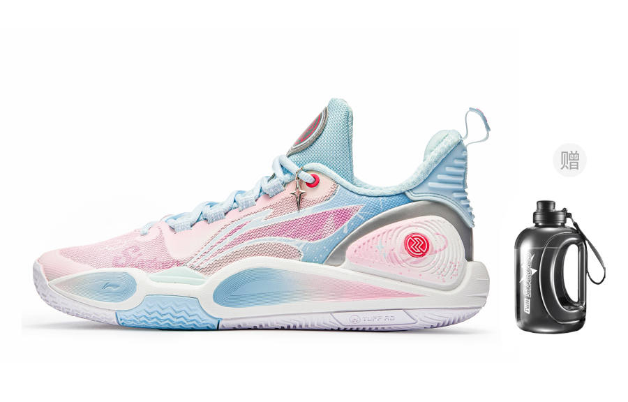 Li-Ning Li Ning Speed 9 Slip Resistant Abrasion Resistant Low top Basketball Shoes Men's Light Blue