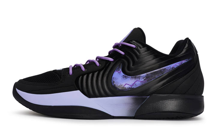 Nike Nike Ja 2 Abrasion Resistant Low top Basketball Shoes Men's Black Purple