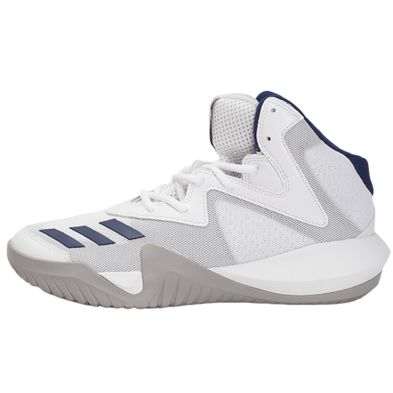Adidas Adidas Crazy Team 2017 Slip Resistant Abrasion Resistant High top Basketball Shoes Men's White Gray