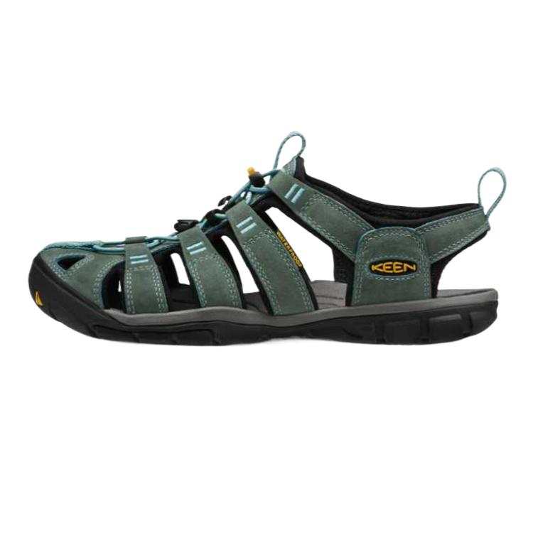 Keen Clearwater Leather Support Waterproof Grip Rebound Quick Dry River Trekking Shoes Women's Green
