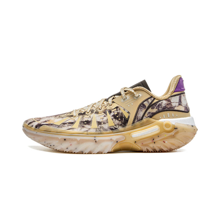 Li-Ning Li Ning Jie Ao 2 Basketball Shoes Men's Low Top White Brown