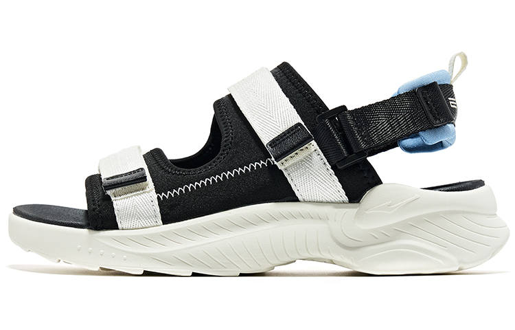 Erke Beach Sandals Women's Jet Black/Ivory White