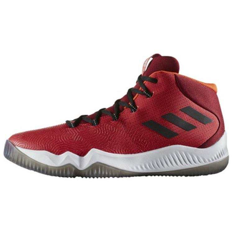 Adidas Adidas Crazy Hustle Comfortable Abrasion Resistant Mid top Basketball Shoes Men's Red