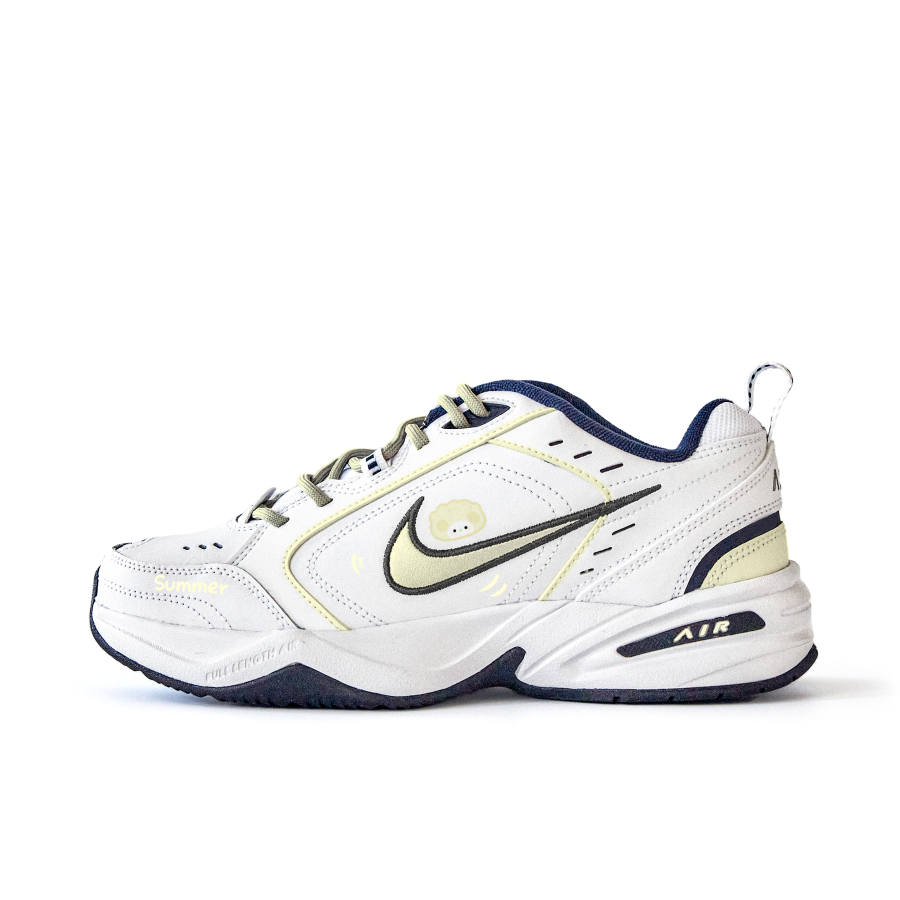 Nike Nike Air Monarch 4 Slip Resistant Abrasion Resistant Low top Chunky Sneakers Unisex White