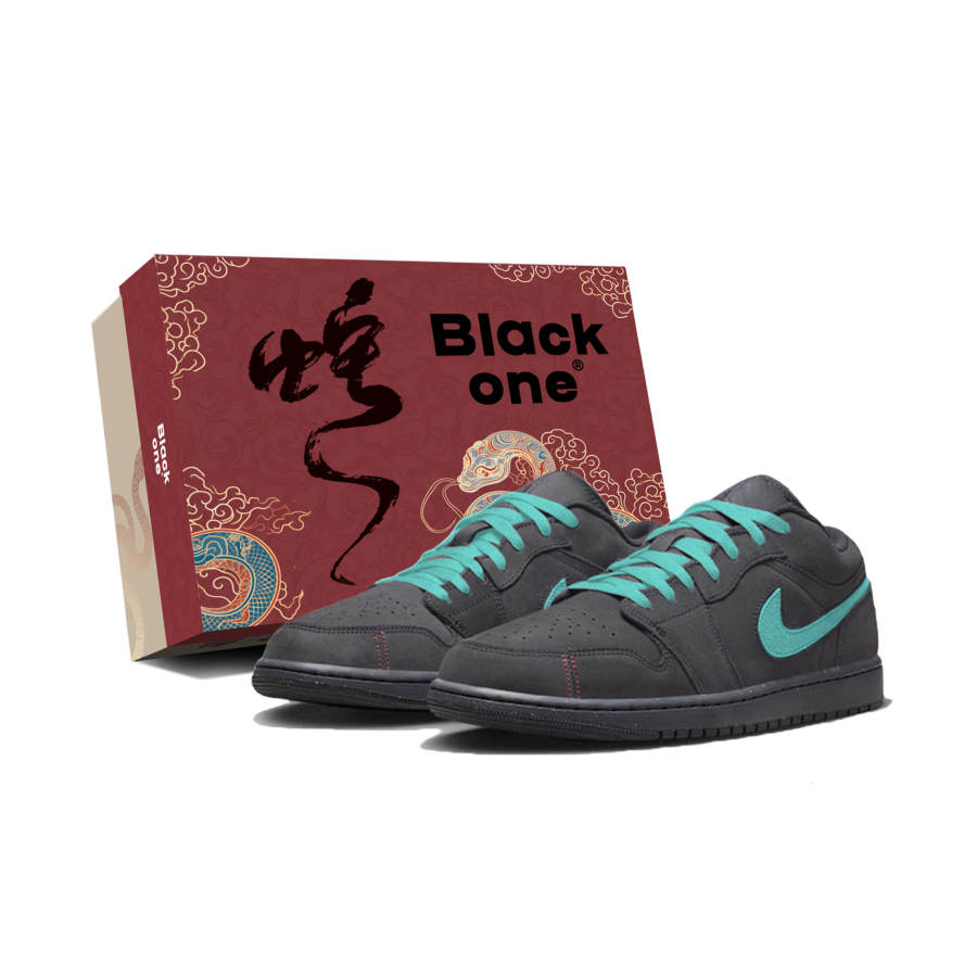 Jordan Jordan Air Jordan 1 Low Embroidery, Sewing Thread, Tiffany, Box Slip Resistant Abrasion Resistant Low top