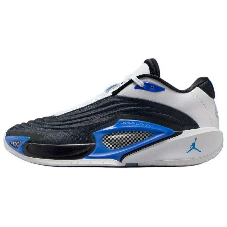 Jordan Jordan Luka 3 Slip Resistant Abrasion Resistant Low top Basketball Shoes Unisex Black White