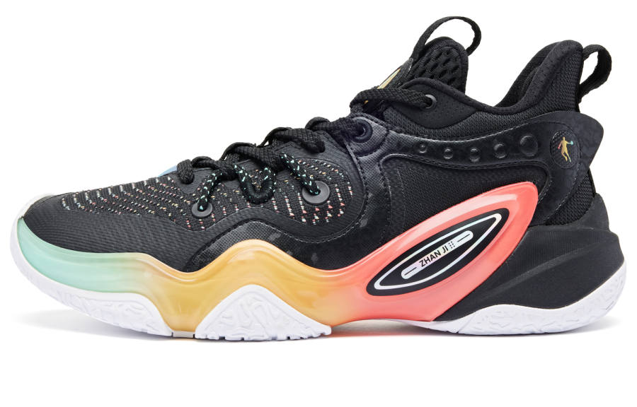 QIAODAN Halberd 6TEAM Comfortable Round Toe Cushioning Slip Resistant Low top Basketball Shoes Men's Papaya