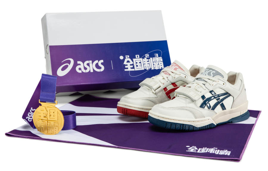 ASICS Gel Spotlyte Vintage Basketball Shoes Unisex Low Top Blue Red