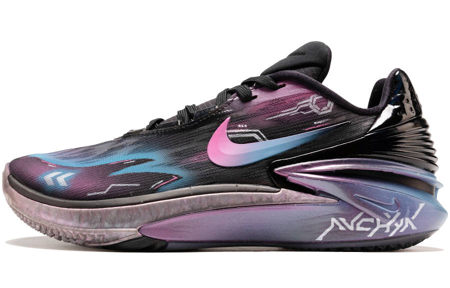 Nike Nike Air Zoom G.T. Cut 2 Slip Resistant Abrasion Resistant Basketball Shoes Unisex Black Purple