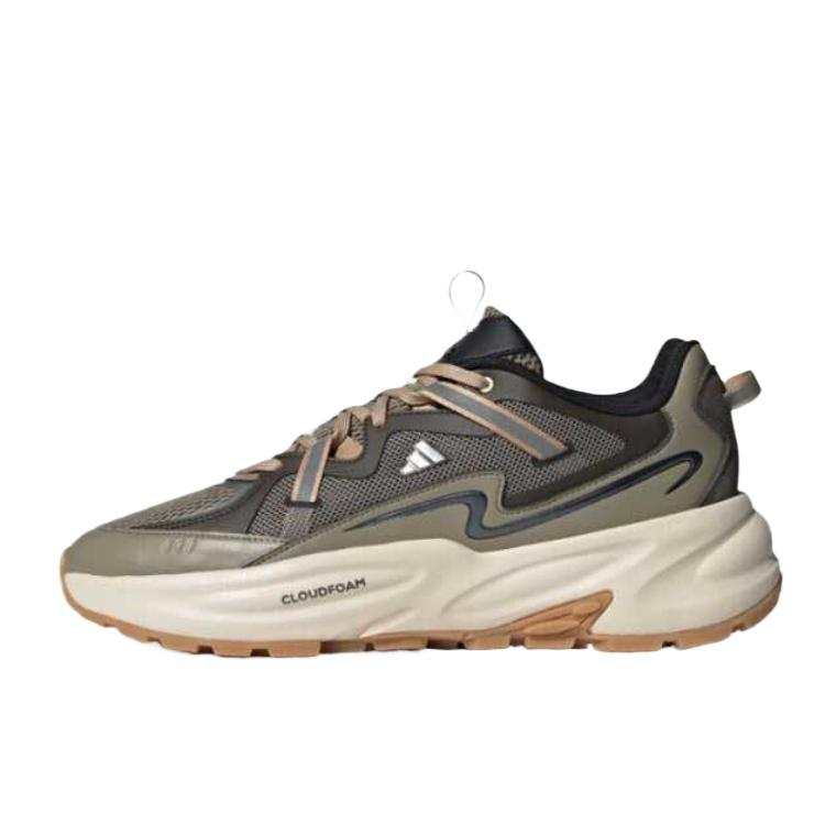 Adidas Adidas Ozweego Textile, Synthetic Leather Slip Resistant Abrasion Resistant Low top Chunky Sneakers Unisex Earth Tan