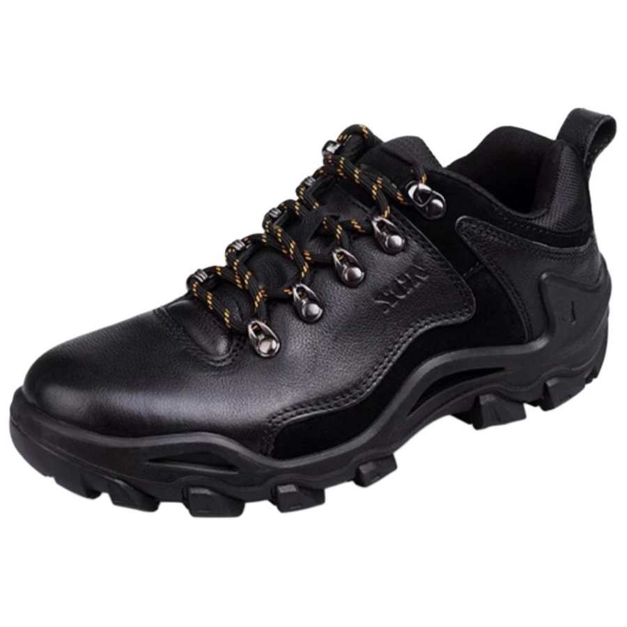 XGN Cushioning Slip Resistant Abrasion Resistant Low top Mountaineering Shoes Men's Black