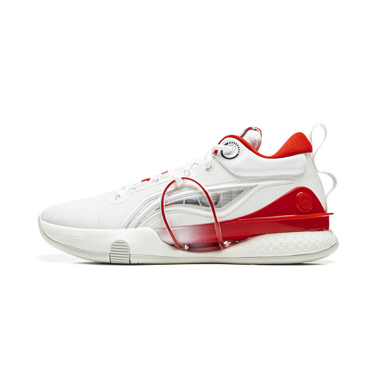 Li-Ning Li Ning Speed 8 Premium Comfortable And Trendy TPU Cushioning Slip Resistant Low top Basketball Shoes Men's White Red
