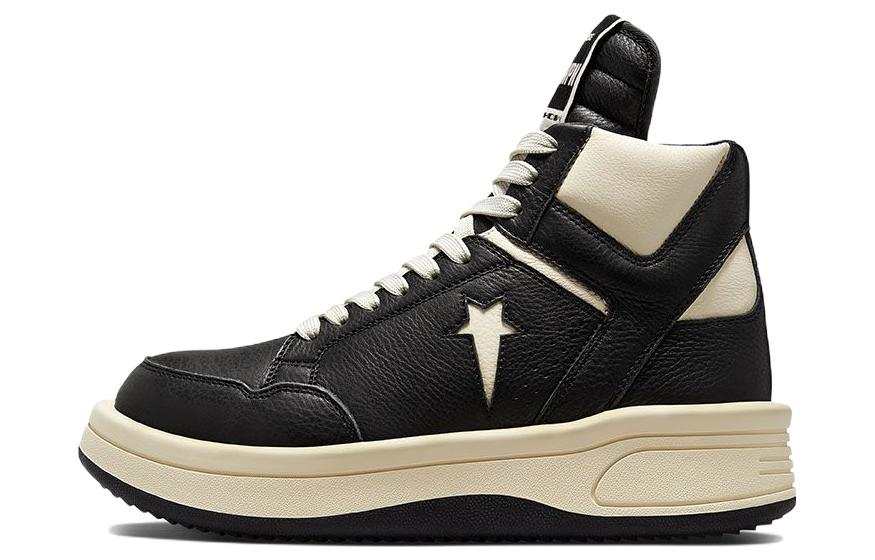 Converse Converse TURBOWPN Mid Rick Owens DRKSHDW Black Cloud Cream