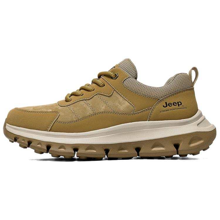 Jeep Cow Split Leather Low top Hiking Shoes Unisex