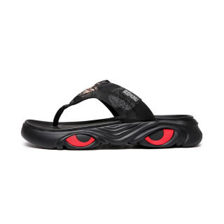 HUNU Odor Resistant Abrasion Resistant Odor Resistant, Abrasion Resistant Flip Flops Men's Black